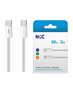 NCC Woven USB-C to USB-C Charging & Data Cable - 60W 2m