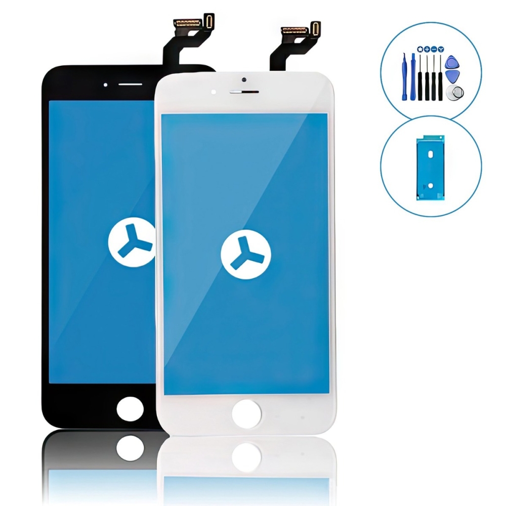 iPhone 6s Plus Black & White LCD Screen Repair Replacement