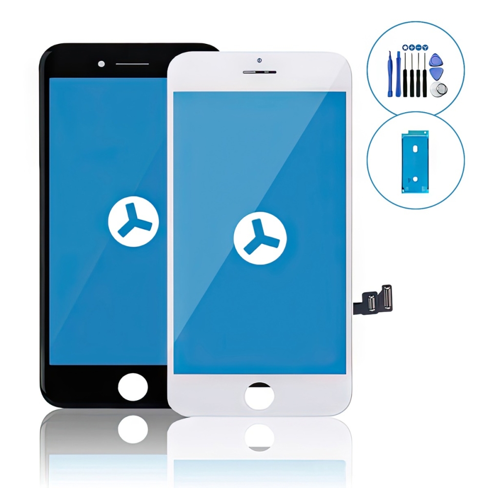 iPhone 8 Black & White LCD Screen Repair Replacement