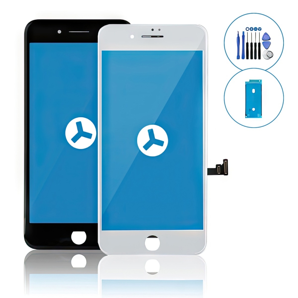 iPhone 8 Plus Black & White LCD Screen Repair Replacement