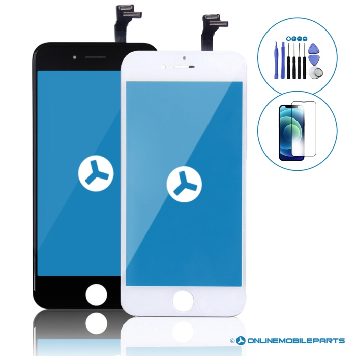 iPhone 6 Black & White LCD Screen Replacement Side By Side Front