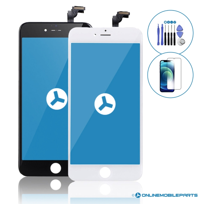 iPhone 6 Plus LCD Screen Repair Replacement Kit Black Front
