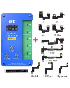 i2C iFace V8 Face ID Programmer for Phone X-12 Pro Max + 10 Flex Cables