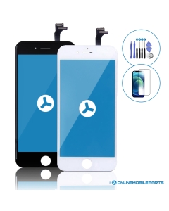 iPhone 6 Black & White LCD Screen Replacement Side By Side Front