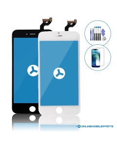 iPhone 6s Plus Black & White LCD Screen Replacement Side By Side Front