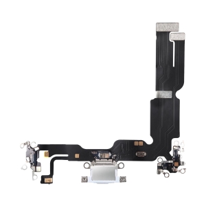 iPhone 15 Plus Charging Port Replacement With Microphone Flex Cable Blue