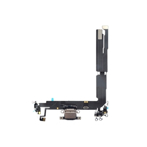 iPhone 16 Plus Charging Port Replacement With Microphone Flex Cable Black